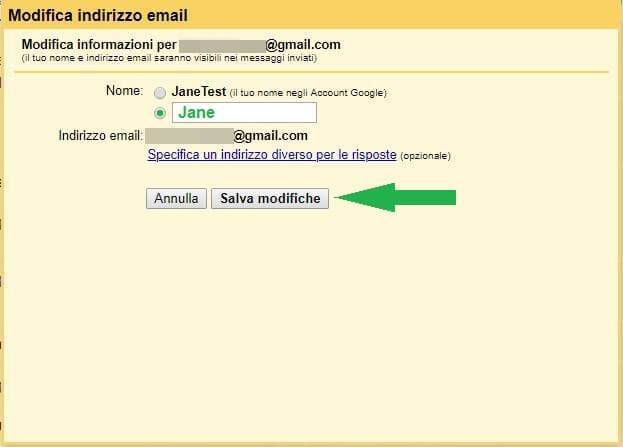 Come modificare il nome visualizzato su un account Gmail