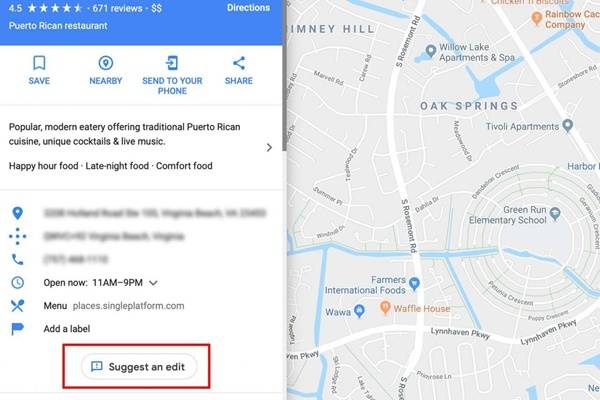 Come modificare la posizione su Google Maps di un'azienda?
